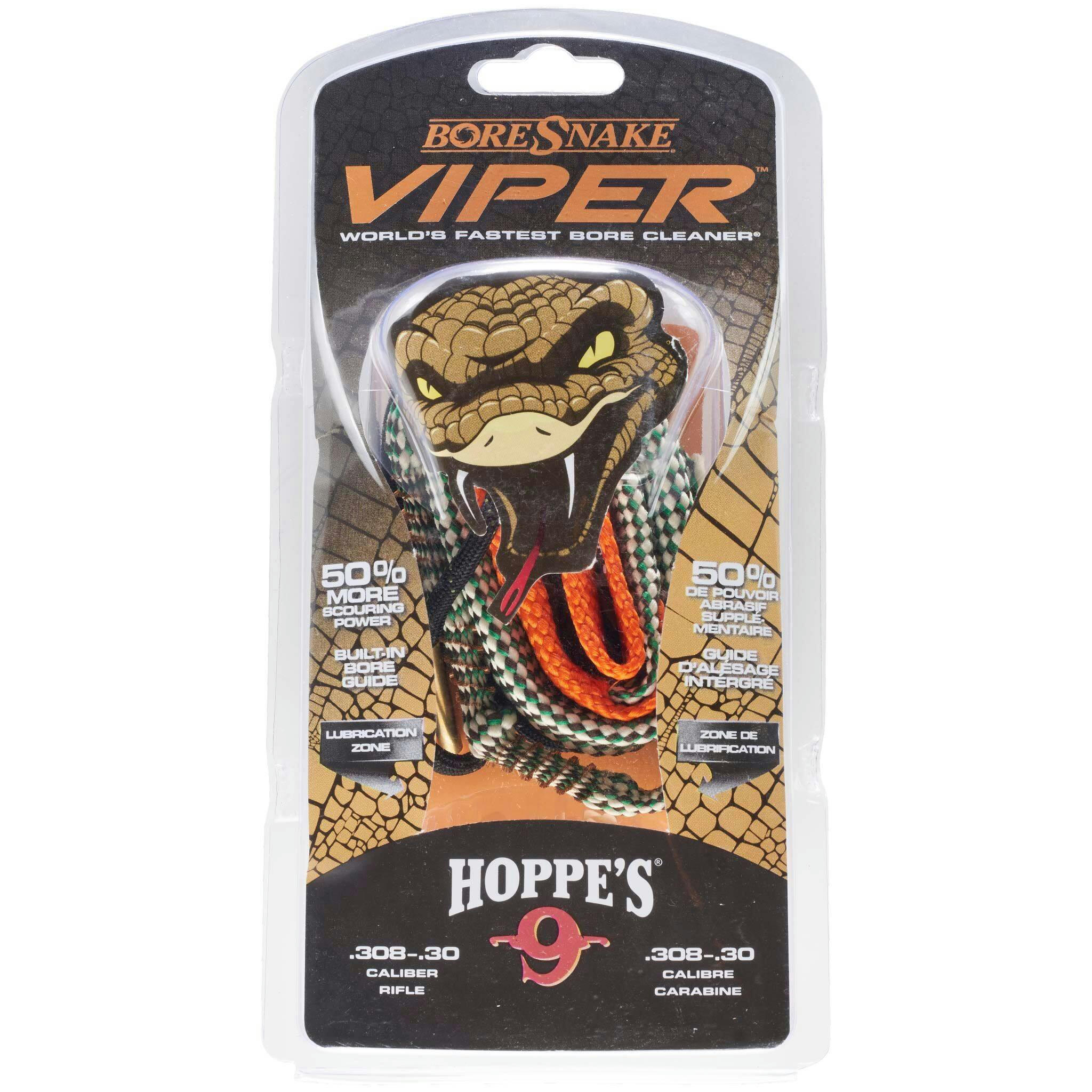 Hoppe's Boresnake Viper Hunting Rifle Bore No.9 Cleaner, .308, .30 Caliber