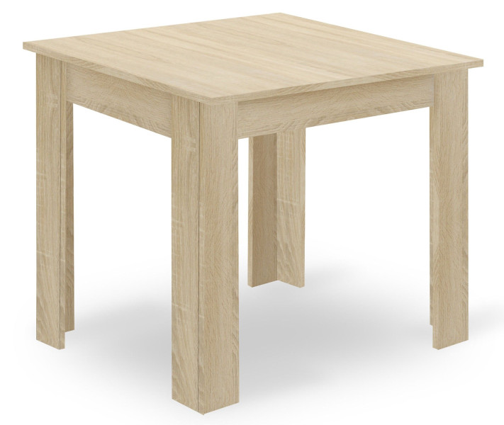 Zestaw do kuchni stół 80x80 dąb sonoma   4 krzesła WAT szare jadalni