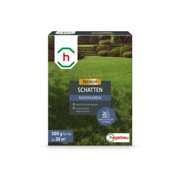 Rasen, Rasensamen Schattenrasen 0,5Kg Karton für 20 m2