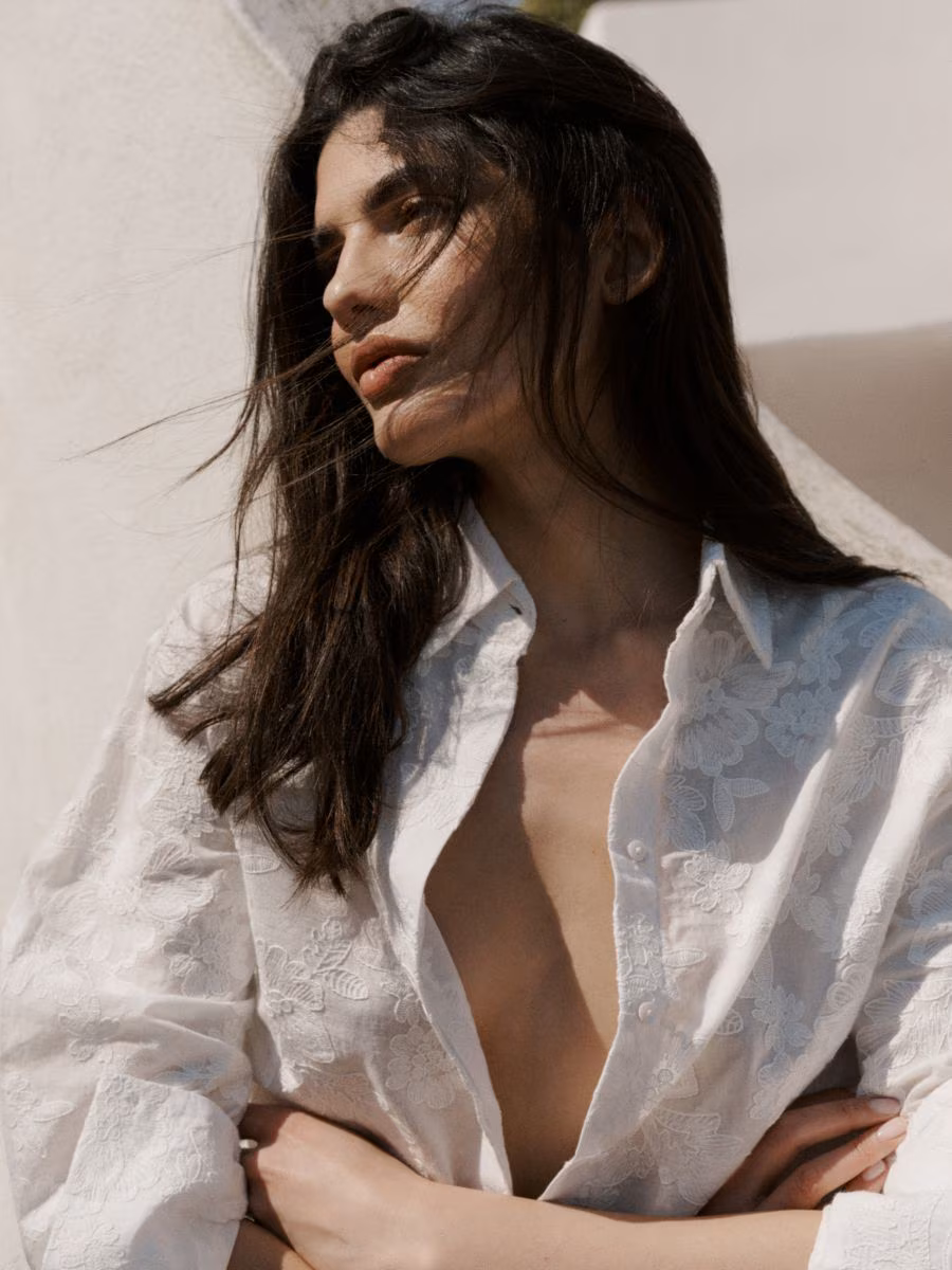 Blouse With Embroidery