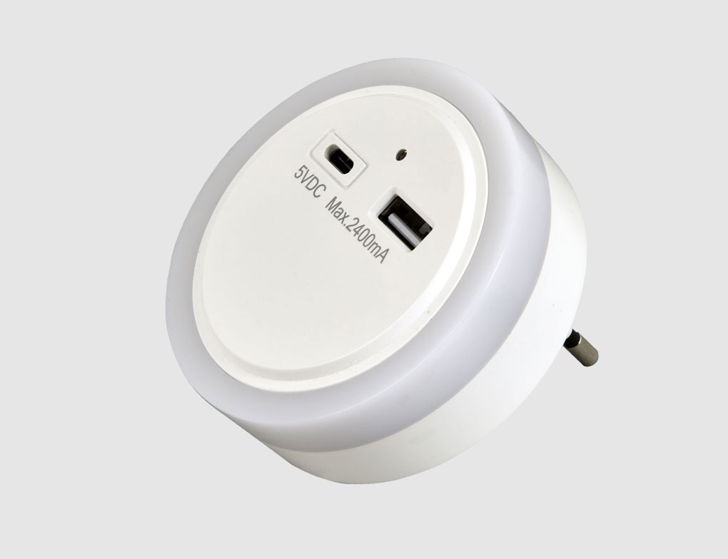 Nachtlicht LED USB-C/A