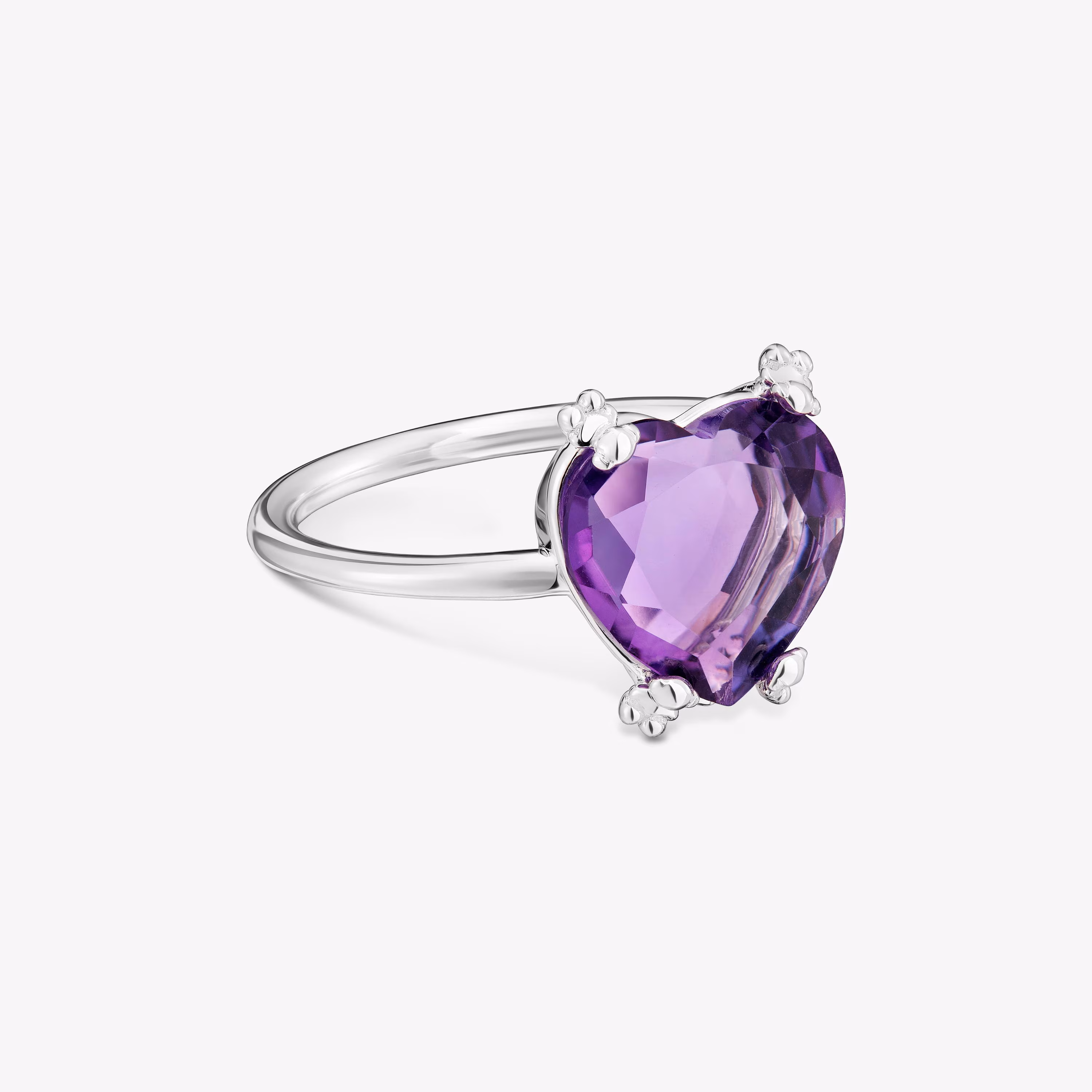 Anillo de plata y amatista Color Pills