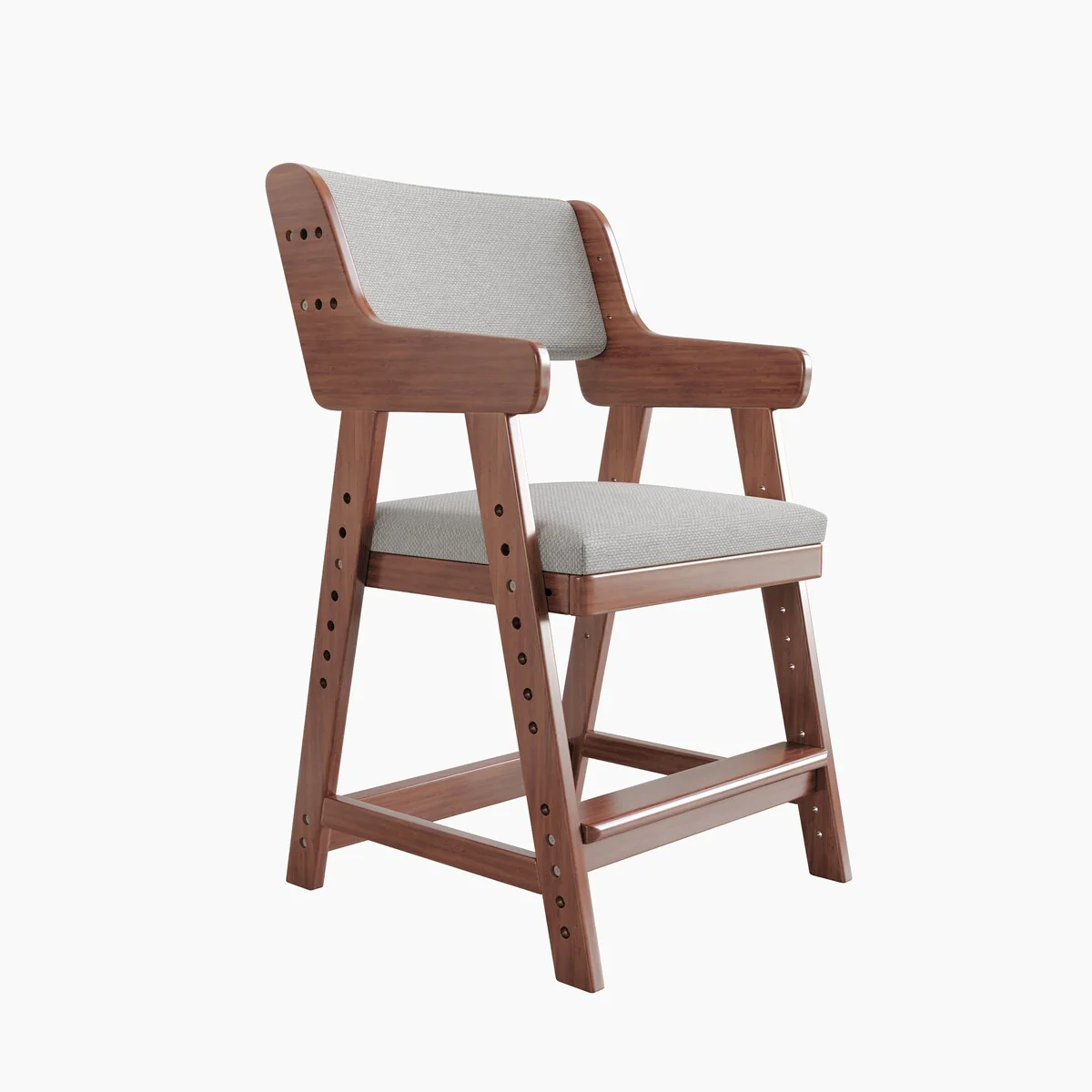 Kid's Chair, Lift Adjustable Backrest Chair, Children's Sitting Posture Correction Solid Wood Writing Study Chair