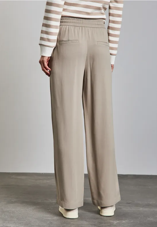 Wide Leg Twill Hose