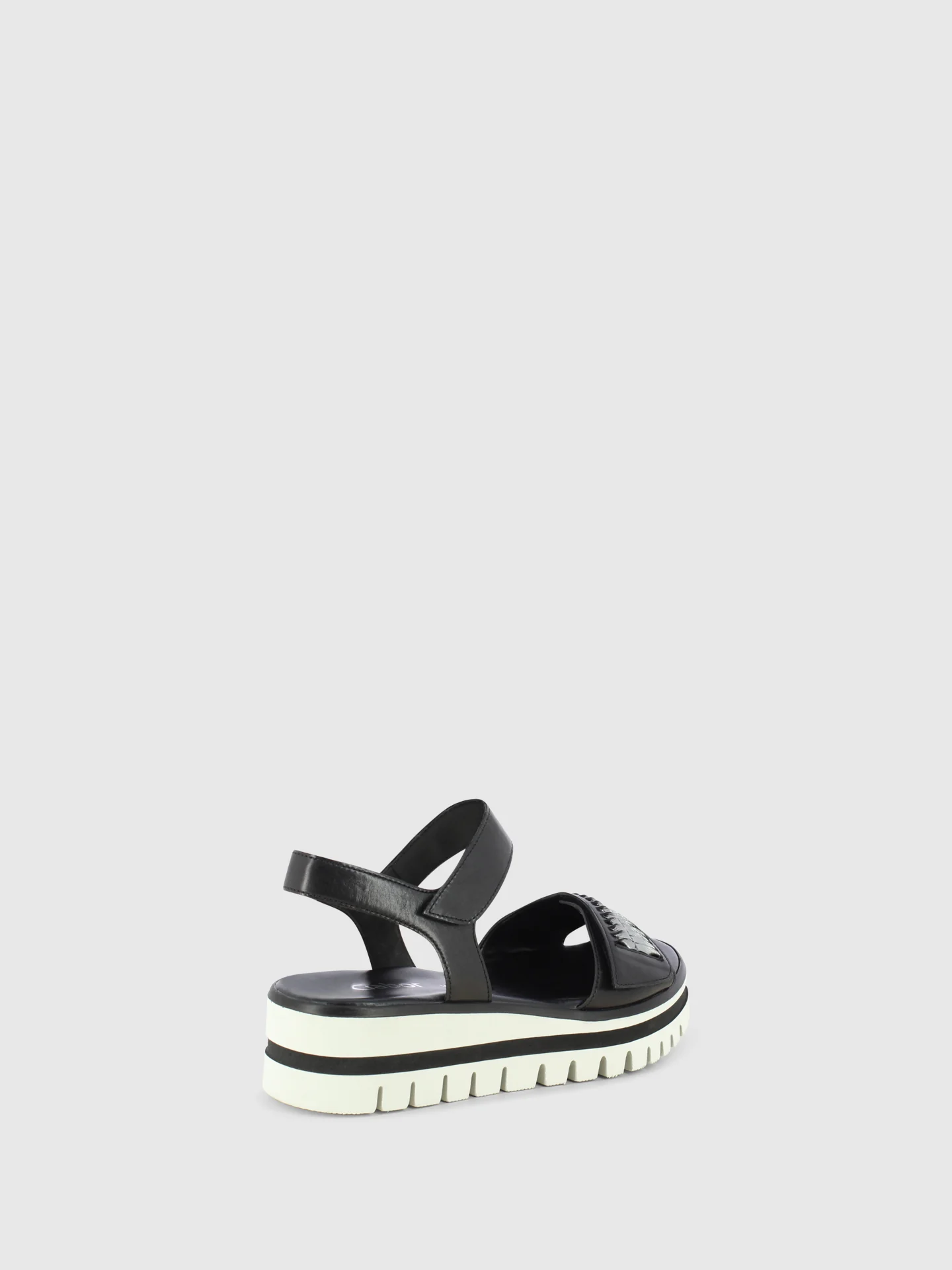 Sandálias com Velcro em Preto