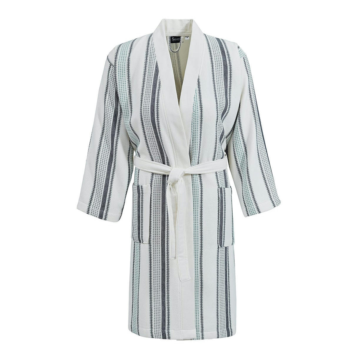 BODRUM - Peignoir mixte léger en coton 330 g/m² Ecru L