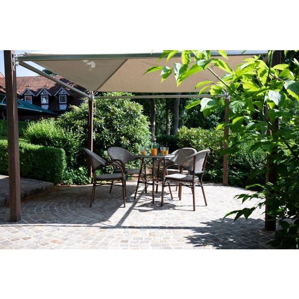 Loungemöbel-Gruppe, Gartenmöbelset, bambus, sand,natur