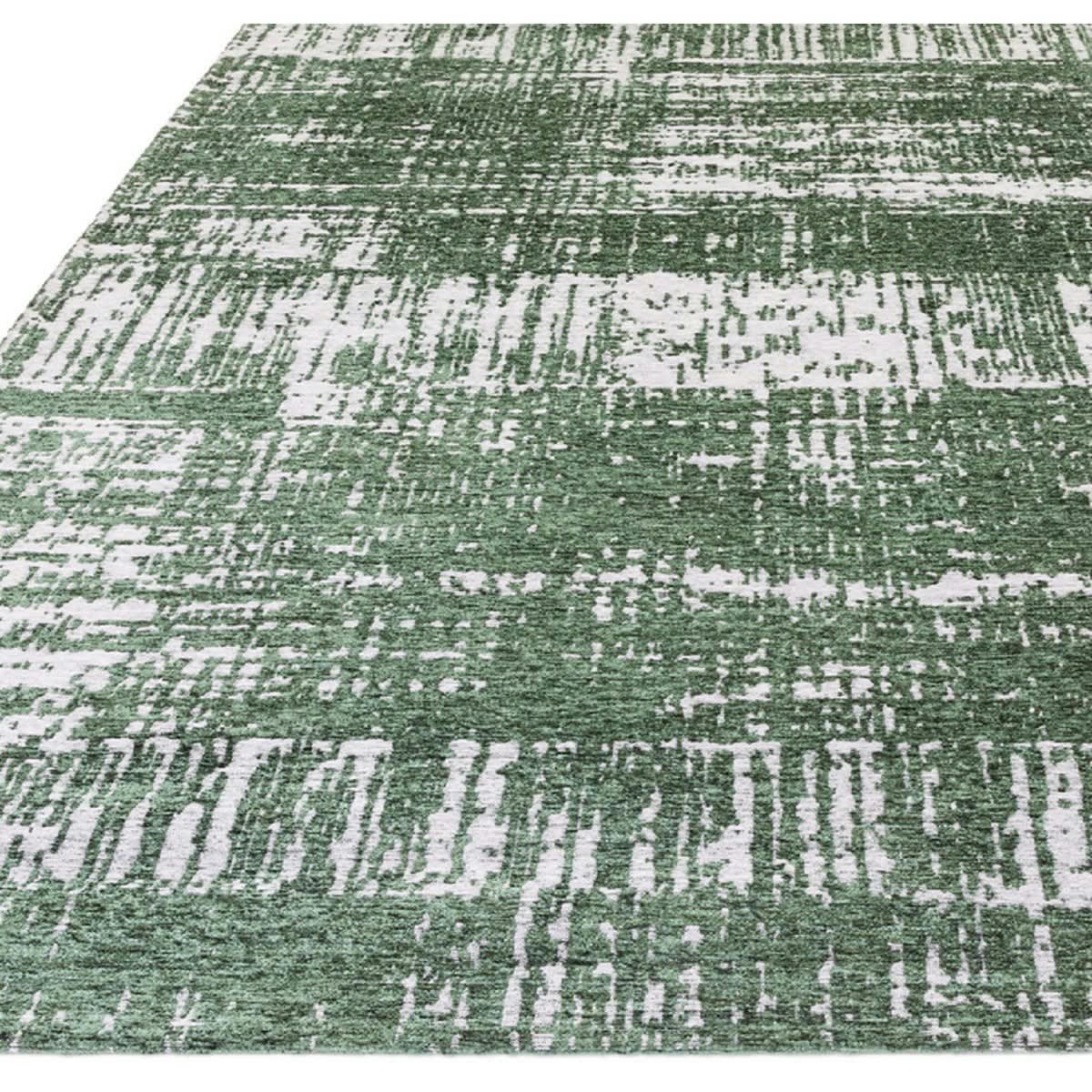 BAUS - Tapis de salon en polyester vert 120x170 cm