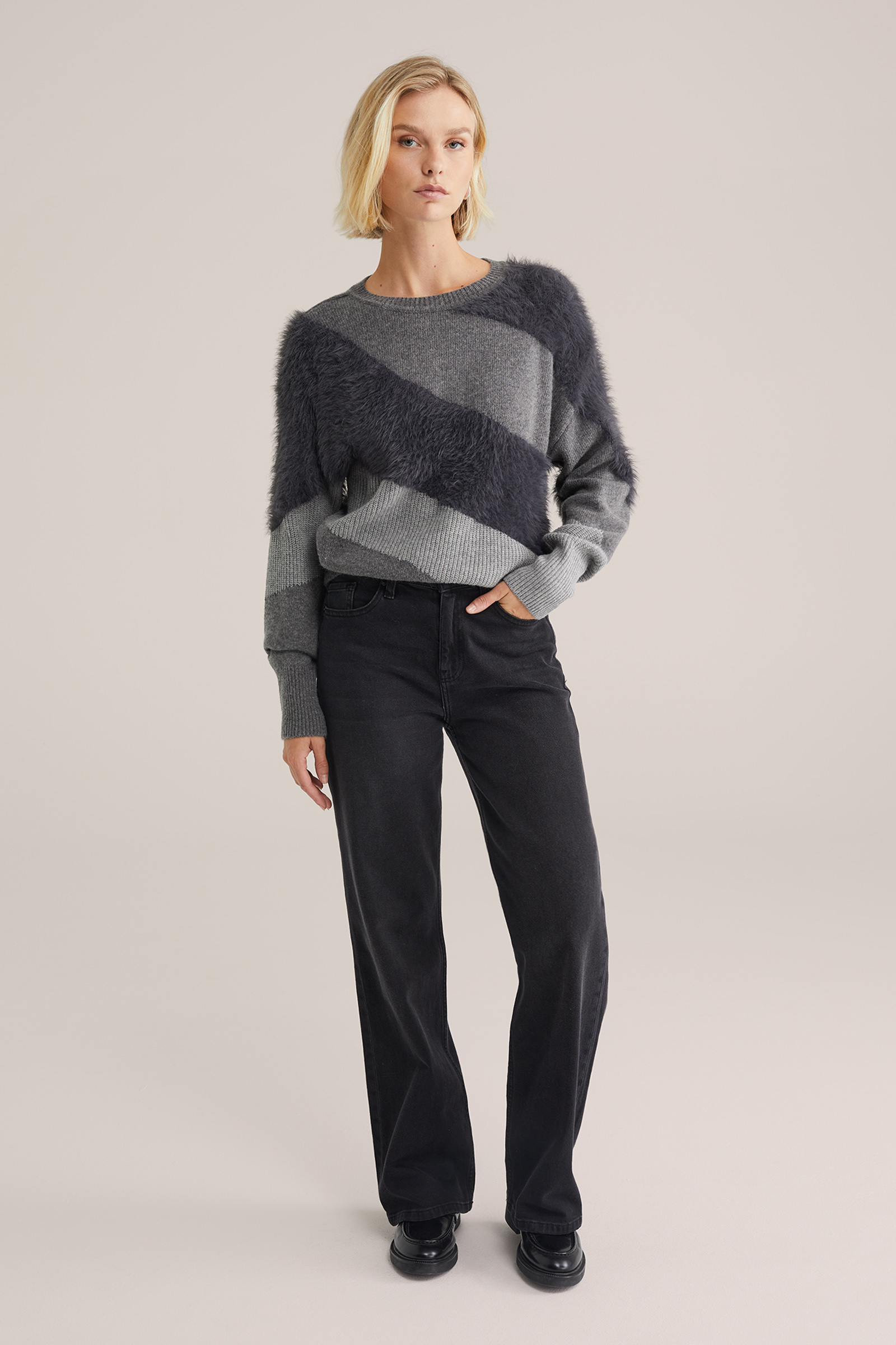 Dames trui met structuur