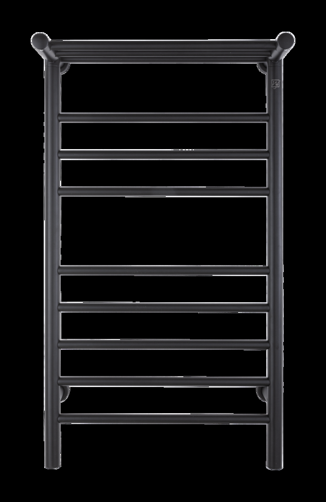 WarmlyYours Summit Electric Towel Warmer, Black, 8-Bars