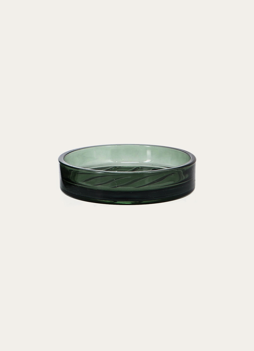 PORTE-SAVON EN VERRE vert
