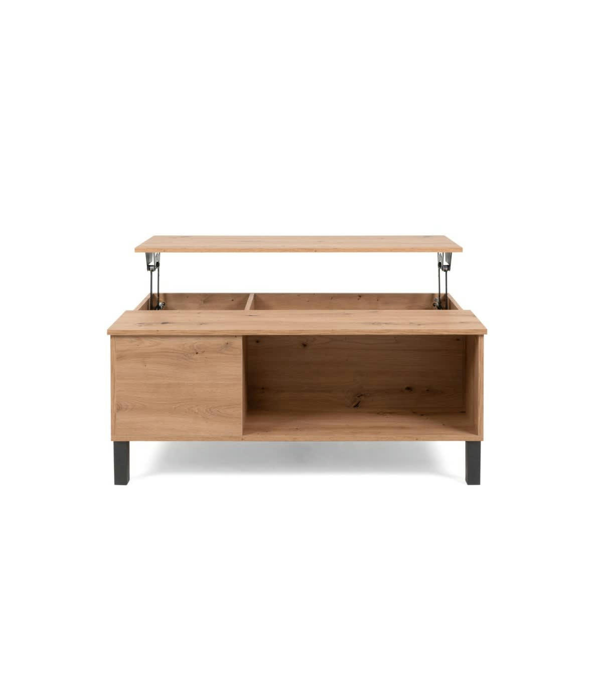 COMO - Table Basse avec Plateau Relevable L103 cm - Décor Bois
