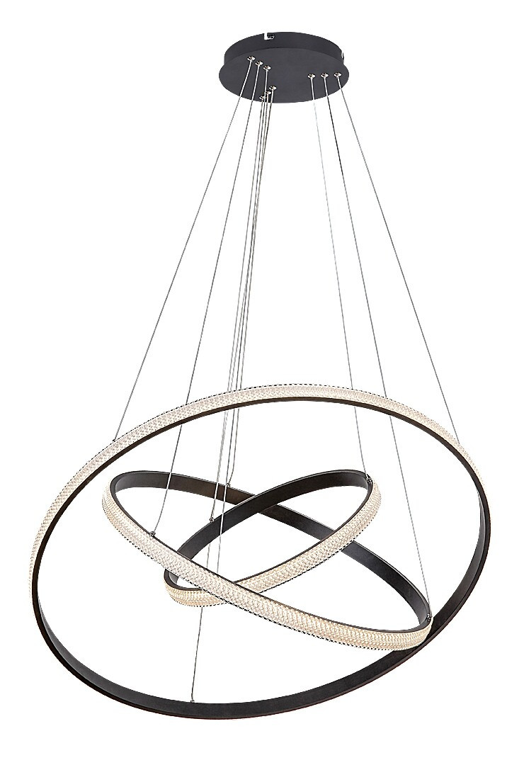 Lampa wisząca GRETE czarno-biała LED 100W biały ciepły 4450lm IP20 Rabalux