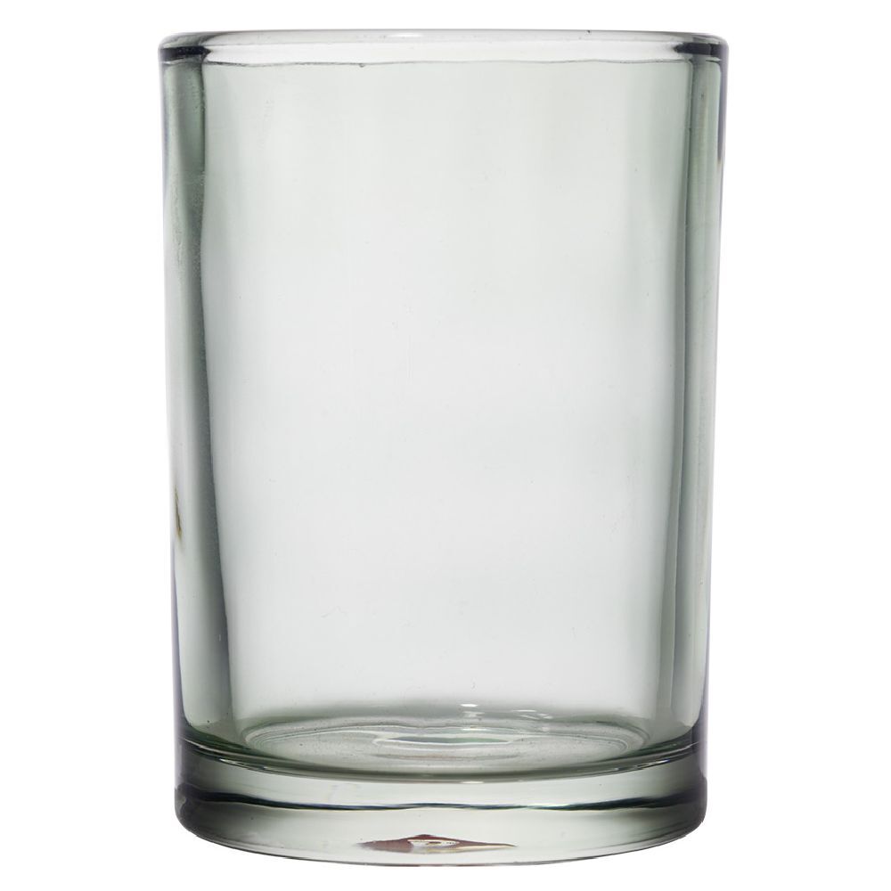 Gobelet en verre transparent vert Ø8xH10,5cm