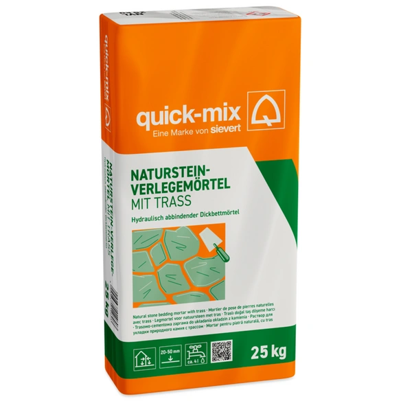 Mörtel, Natursteinverlegemörtel, grau