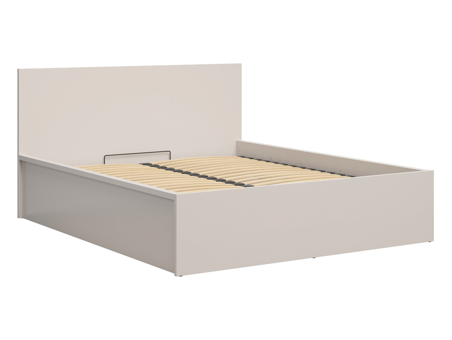 Łóżko Tetrix 160x200 ze stelażem i pojemnikiem kaszmir