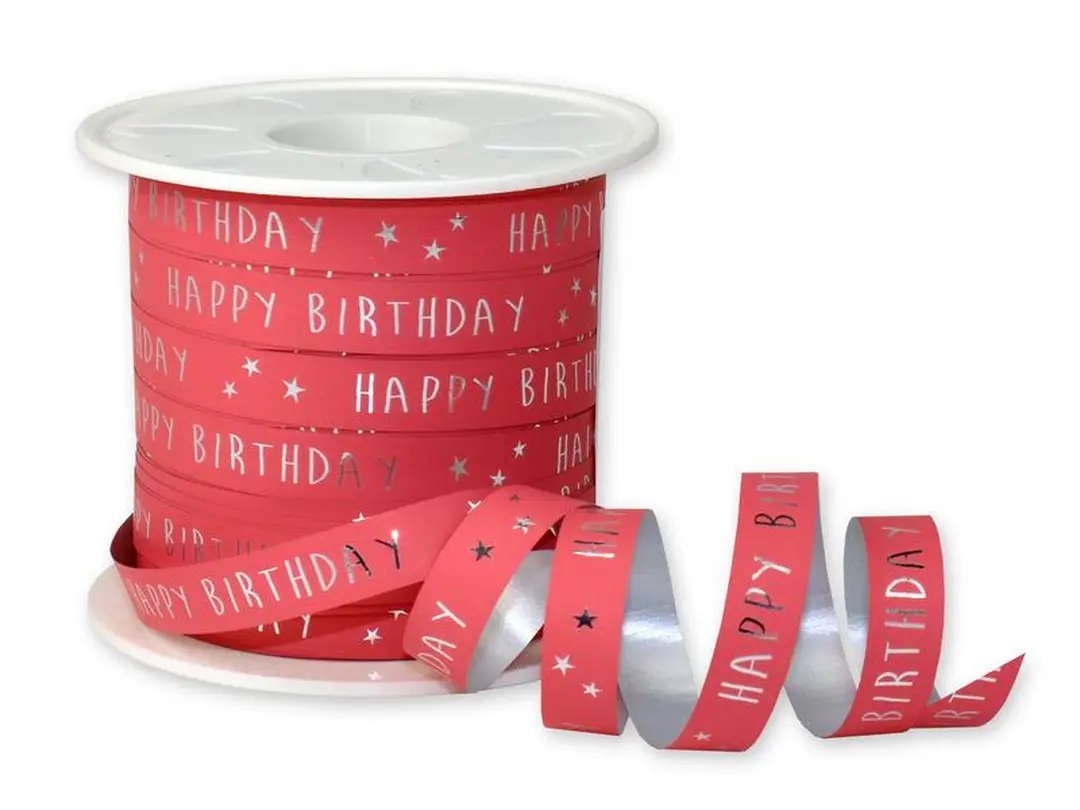 Geschenkband Happy Birthday