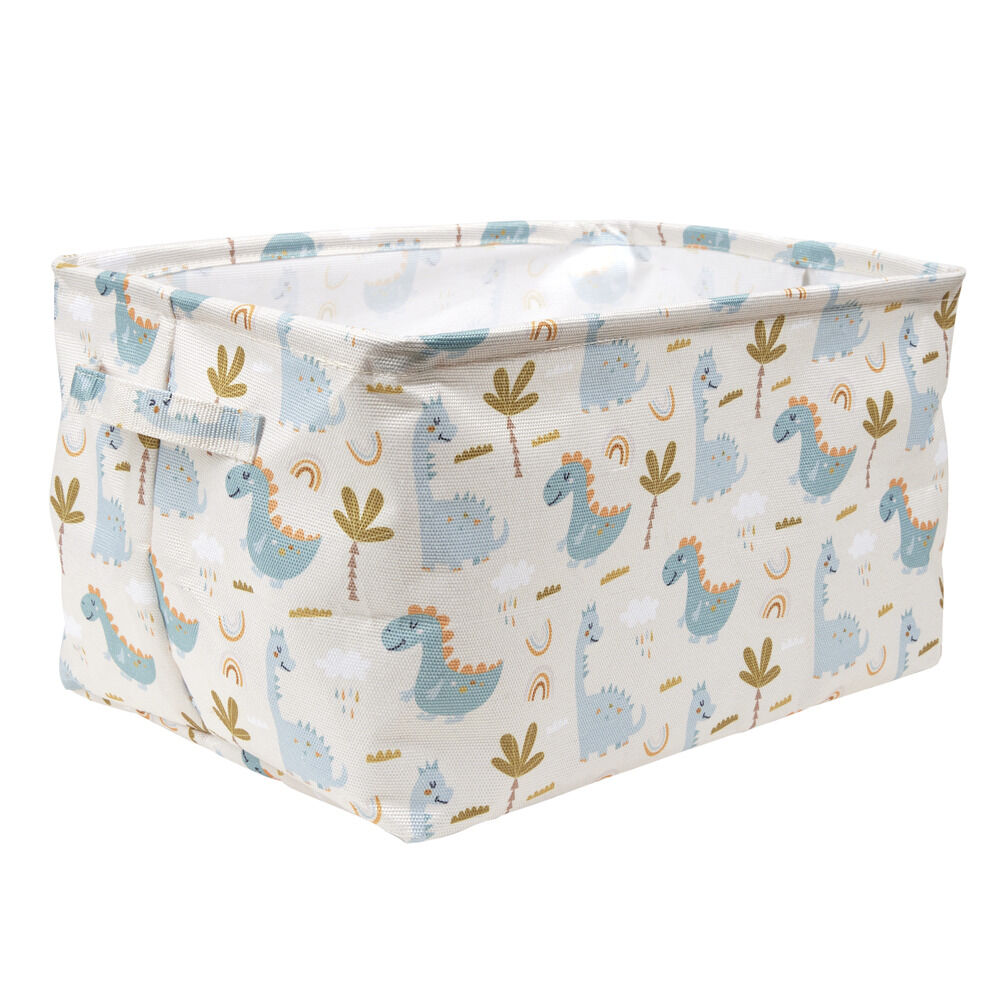 Panière de rangement tissé motif enfant 40x28xH22cm (2 modèles)