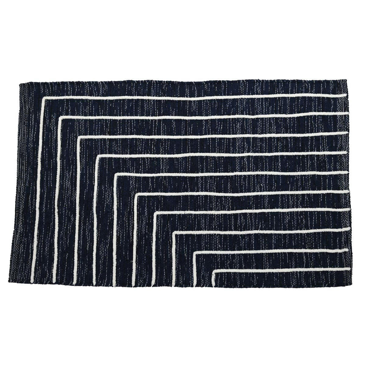 URBAN STRIPES - Tapis antidérapant 1350 gr/m²  indigo 140x200 cm
