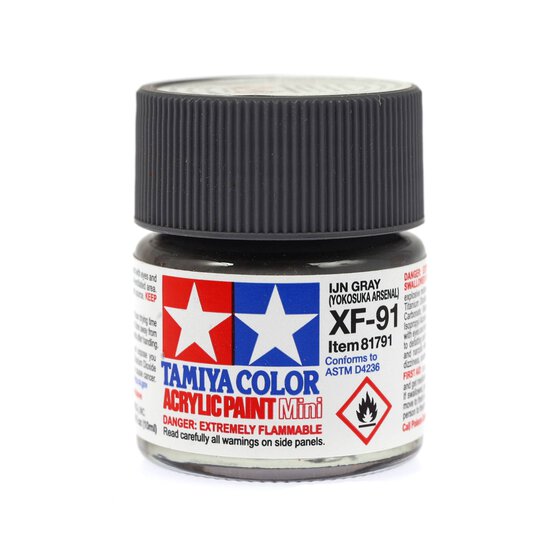 Tamiya Colour Light Grey Acrylic Paint 10ml (XF-91)