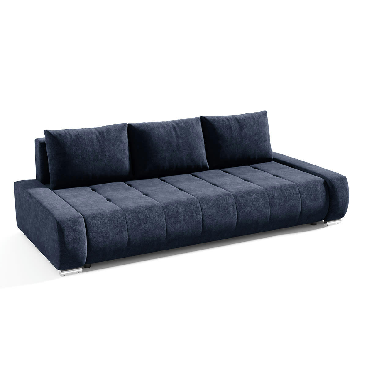 - Canapé convertible 3 places bleu marine