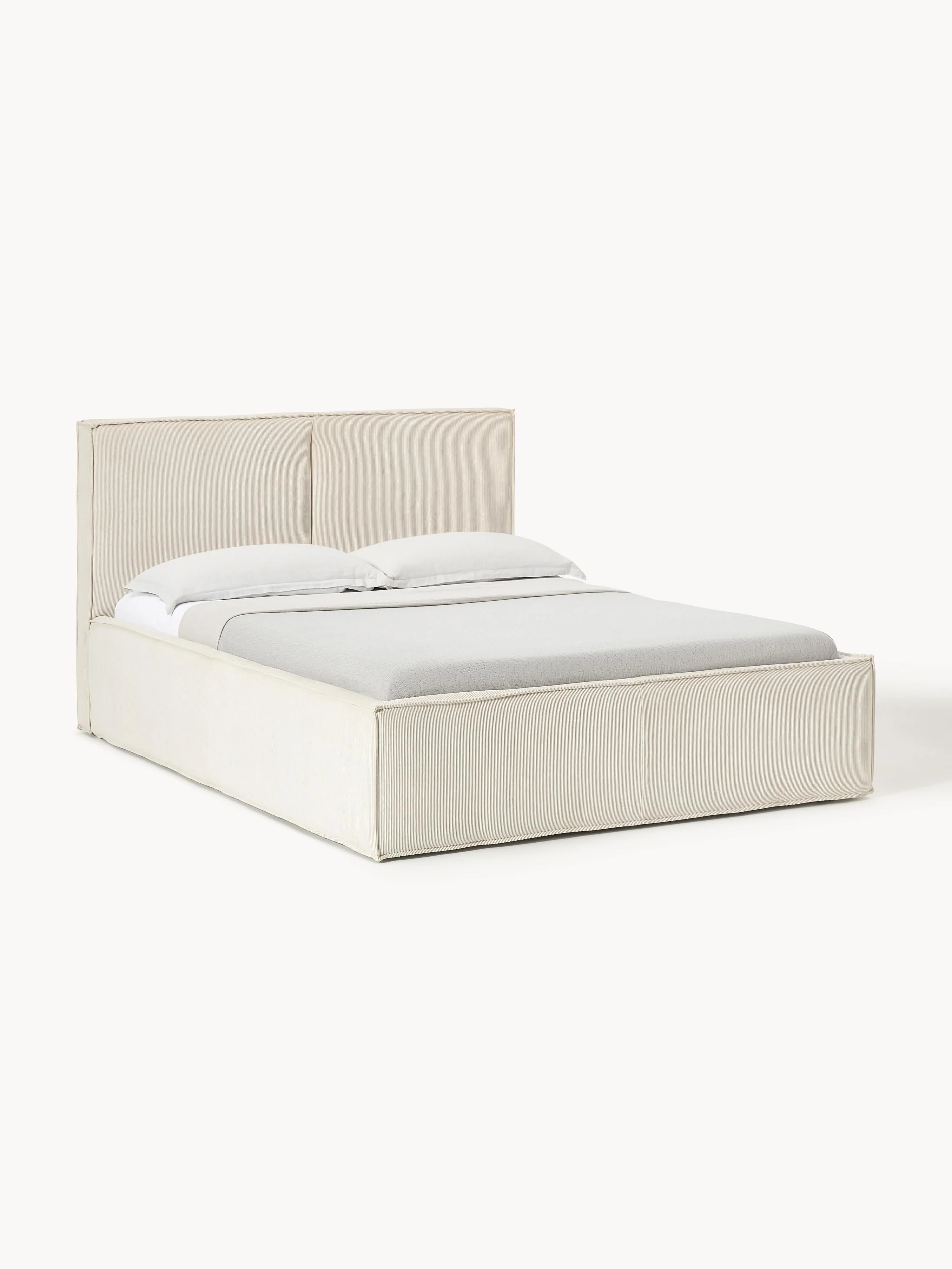 Cord-Polsterbett Dream mit Stauraum