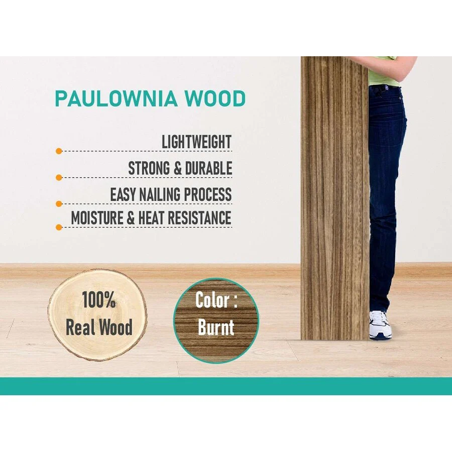 Wallniture Forte 72x9 Rustic Floating Shelf, Wall Bookshelf, Wood Storage Shelf