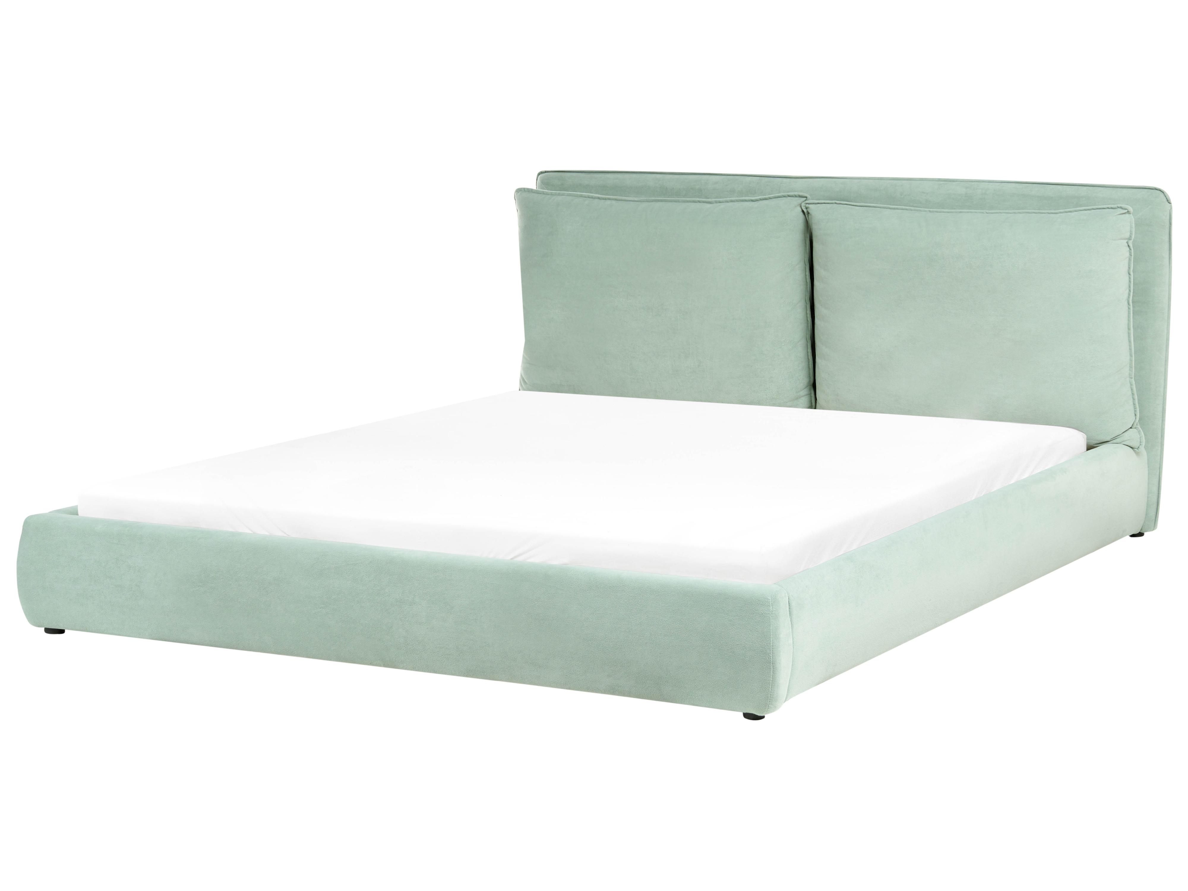 Waterbed Velvet BAJONNA 180 x 200 cm (EU Super King) Mint Green