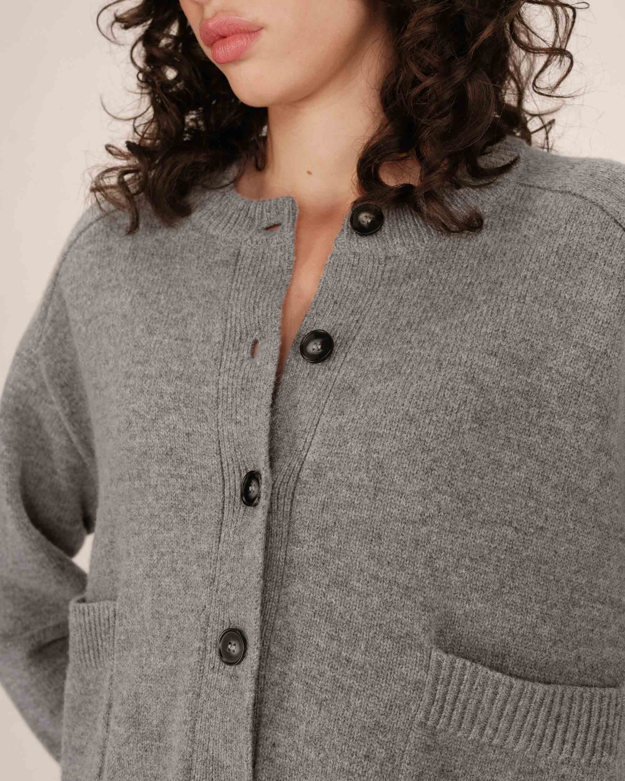 Cardigan oversize gris Sanson