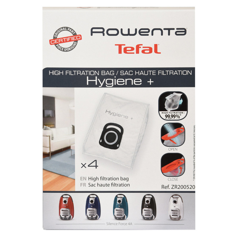 Sac pour aspirateur Hygiene  ZR2005 4 pièces ROWENTA