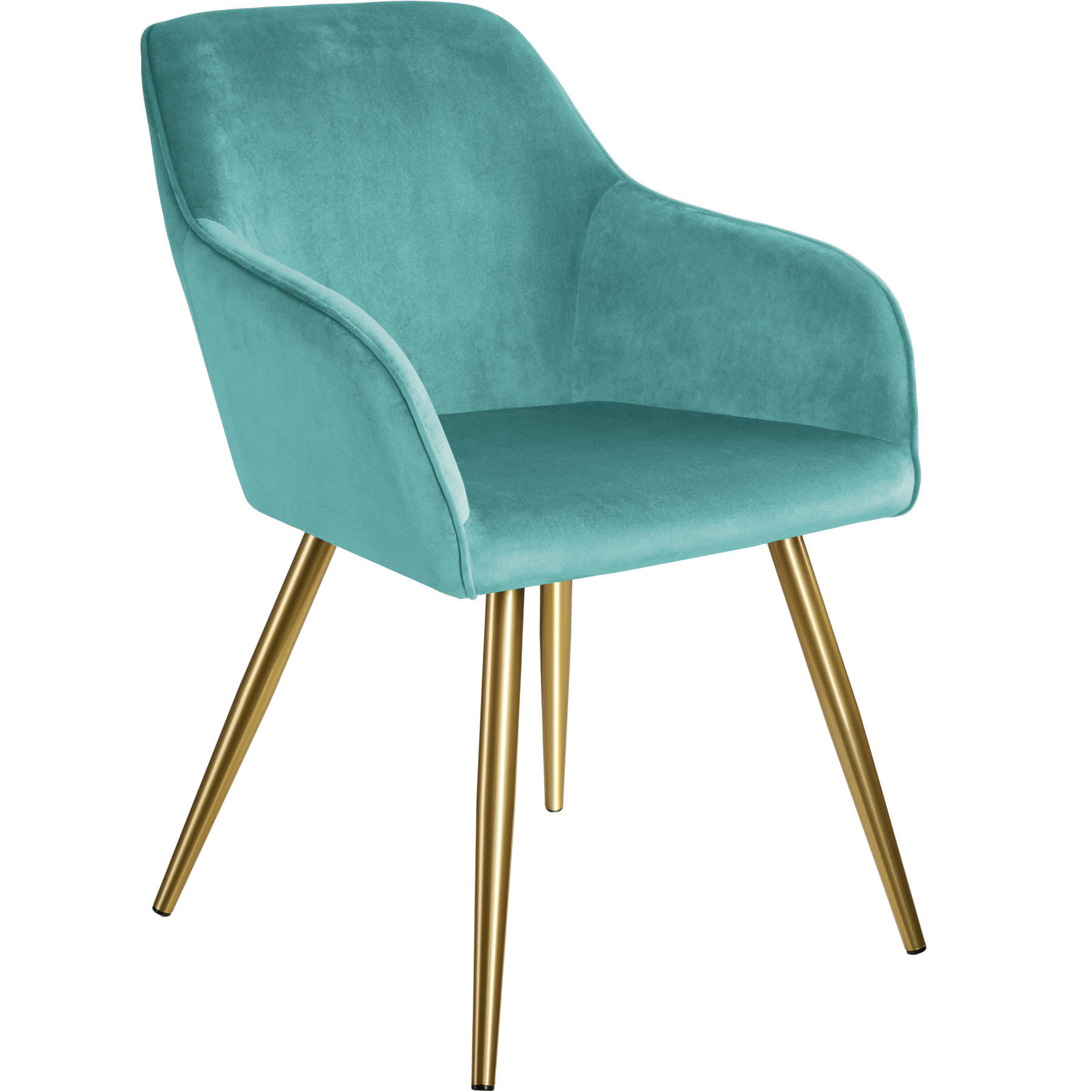 - Ensemble de 2 chaises en cuir synthétique Siège rembourré, aspect