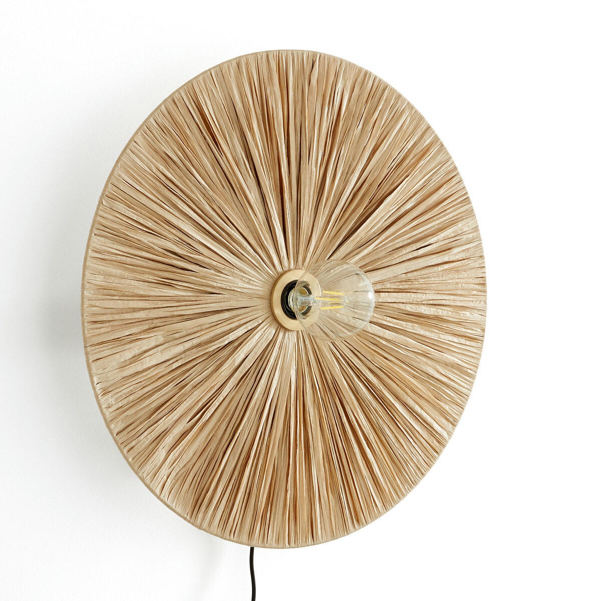 Applique ronde en raphia Ø50 cm, Rafita