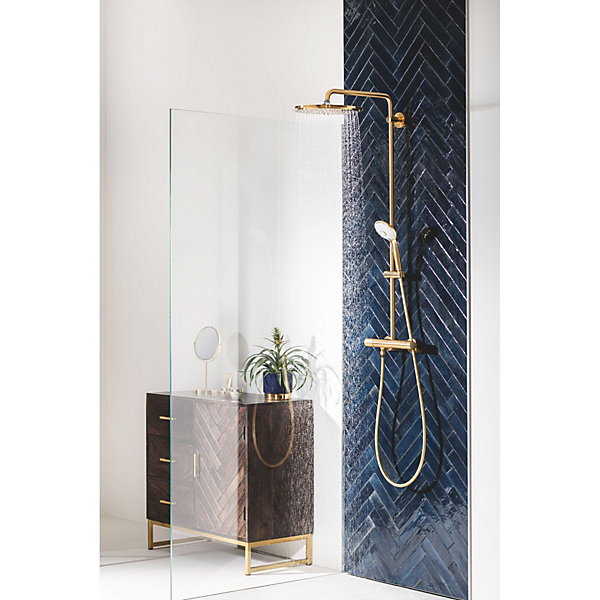 GROHE Colonne de douche thermostatique Euphoria System 310 Cool Sunrise brossé 26075GN0
