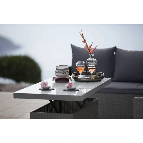 Gartenmöbel »Amaro«, 6 Sitzplätze, Aluminium, inkl. Auflagen