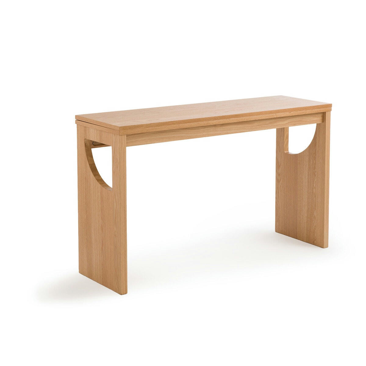Table console plaqué chêne, Minimal