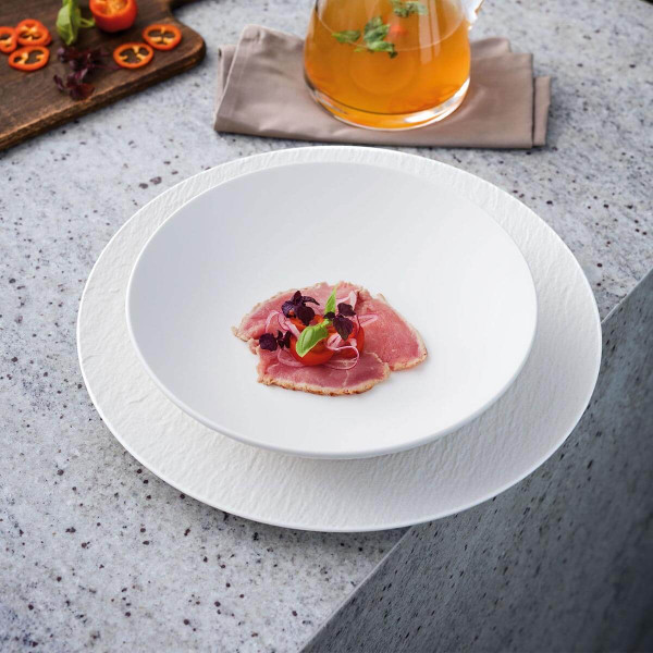 Miska płaska (biała) Manufacture Rock blanc Villeroy & Boch