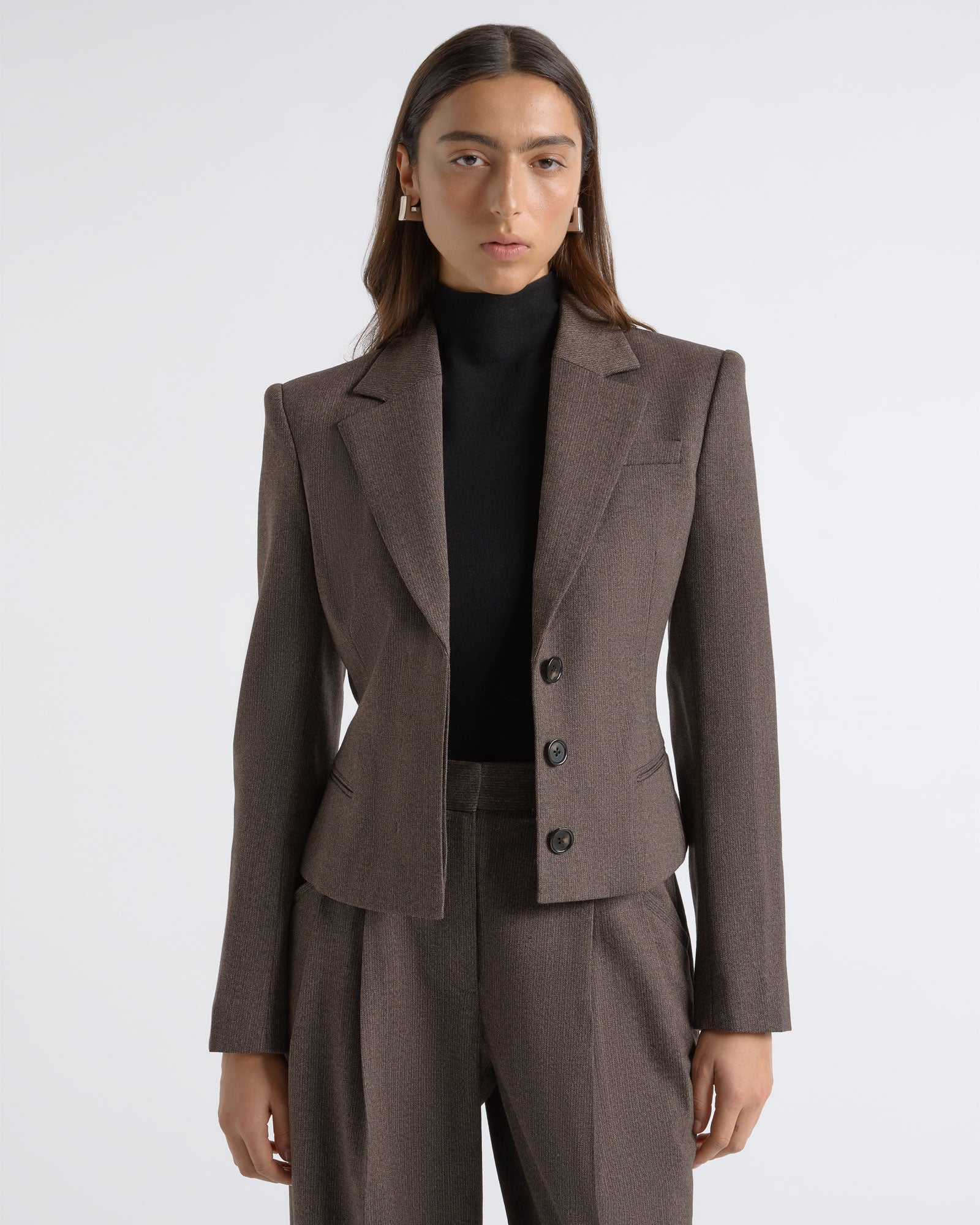 Single Breasted Crop Blazer