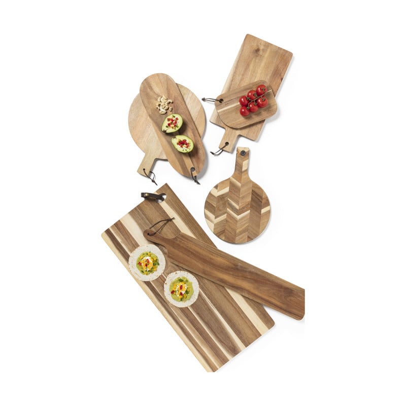 Borrelplank Acacia rond - 38x30x1,9 cm