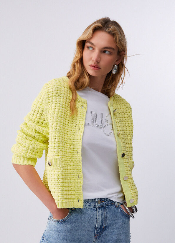 Cardigan a punto bark