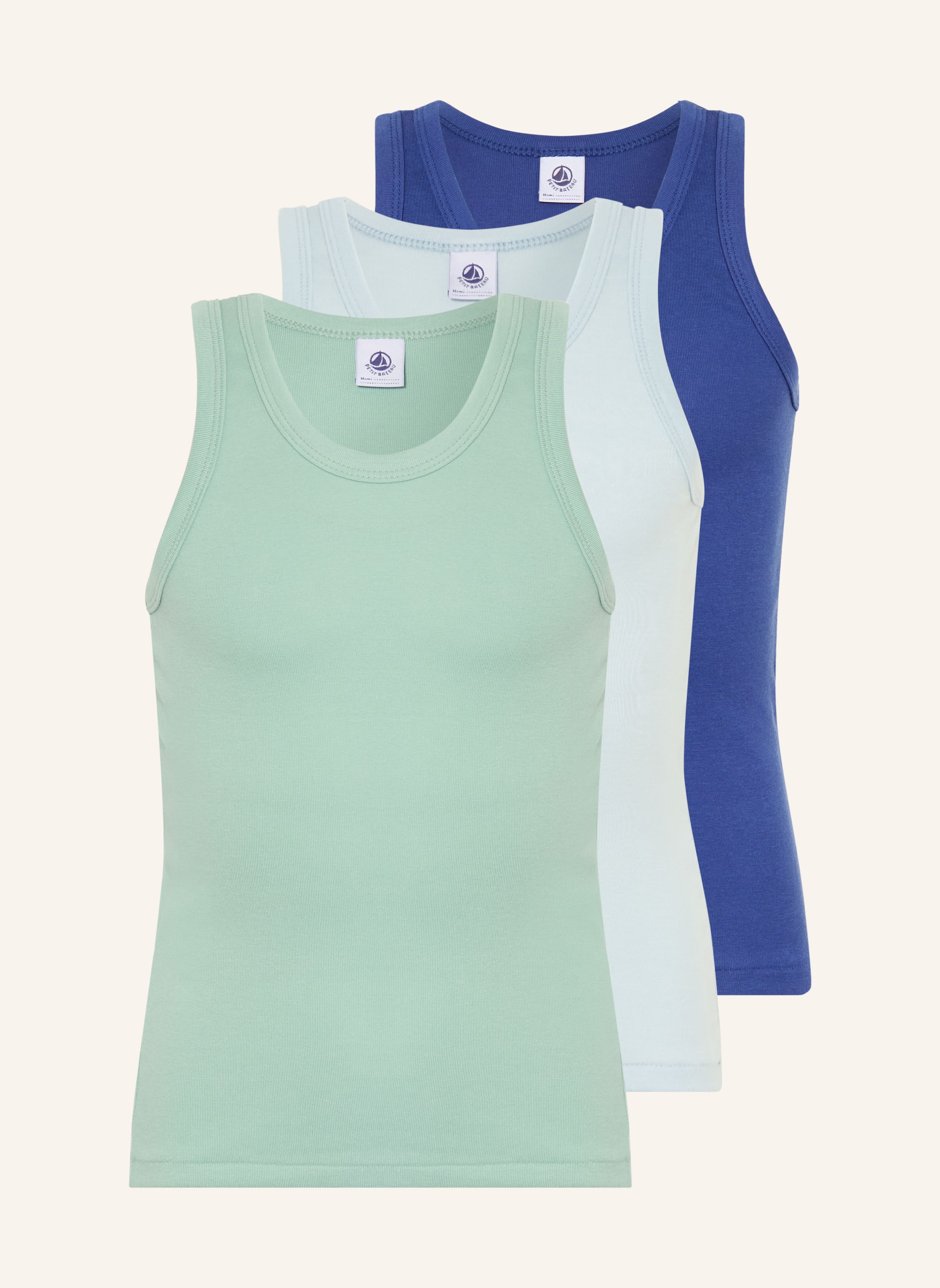 PETIT BATEAU 3er-Pack Unterhemden