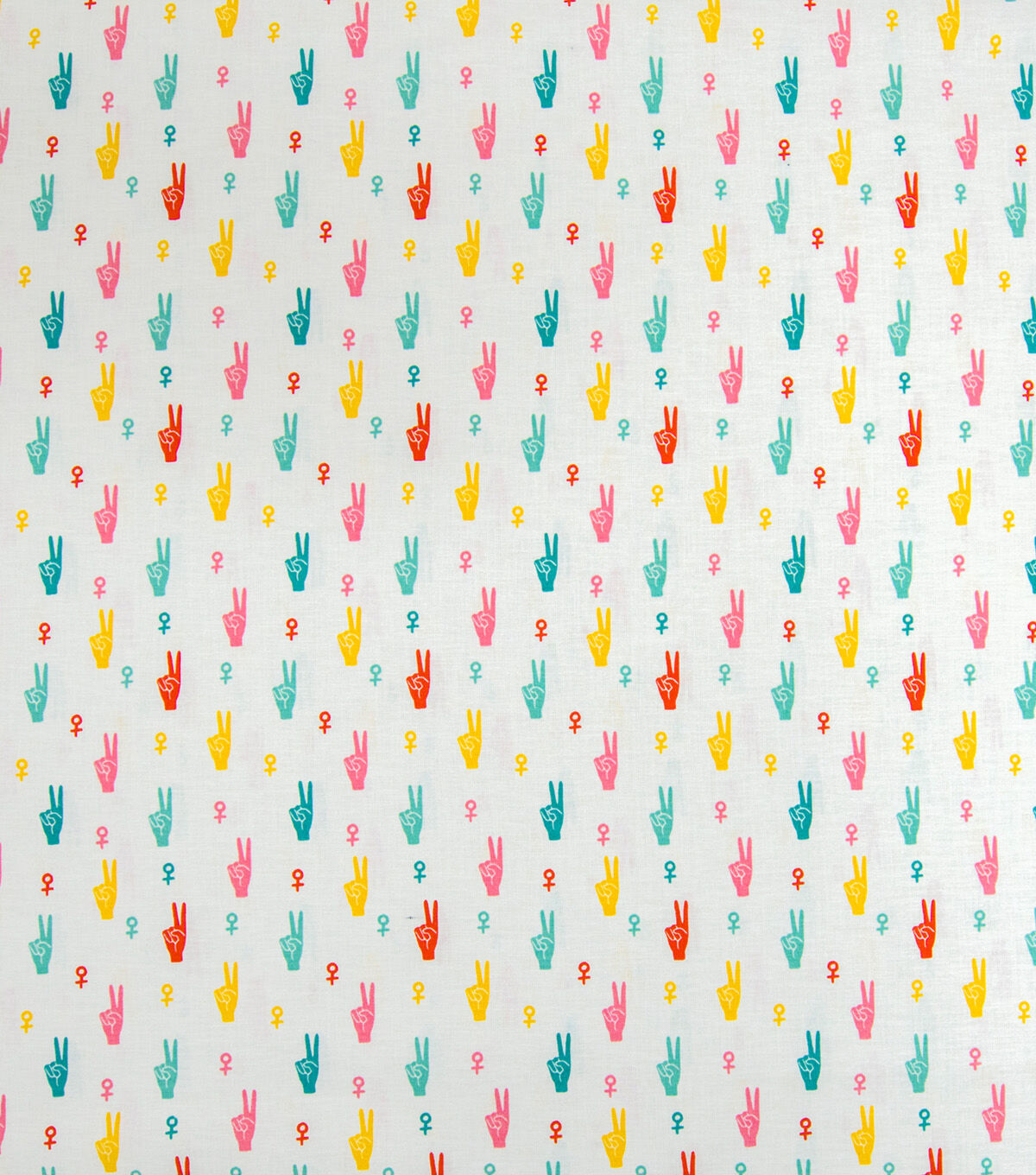 Women's Empowerment Peace Novelty Cotton Fabric