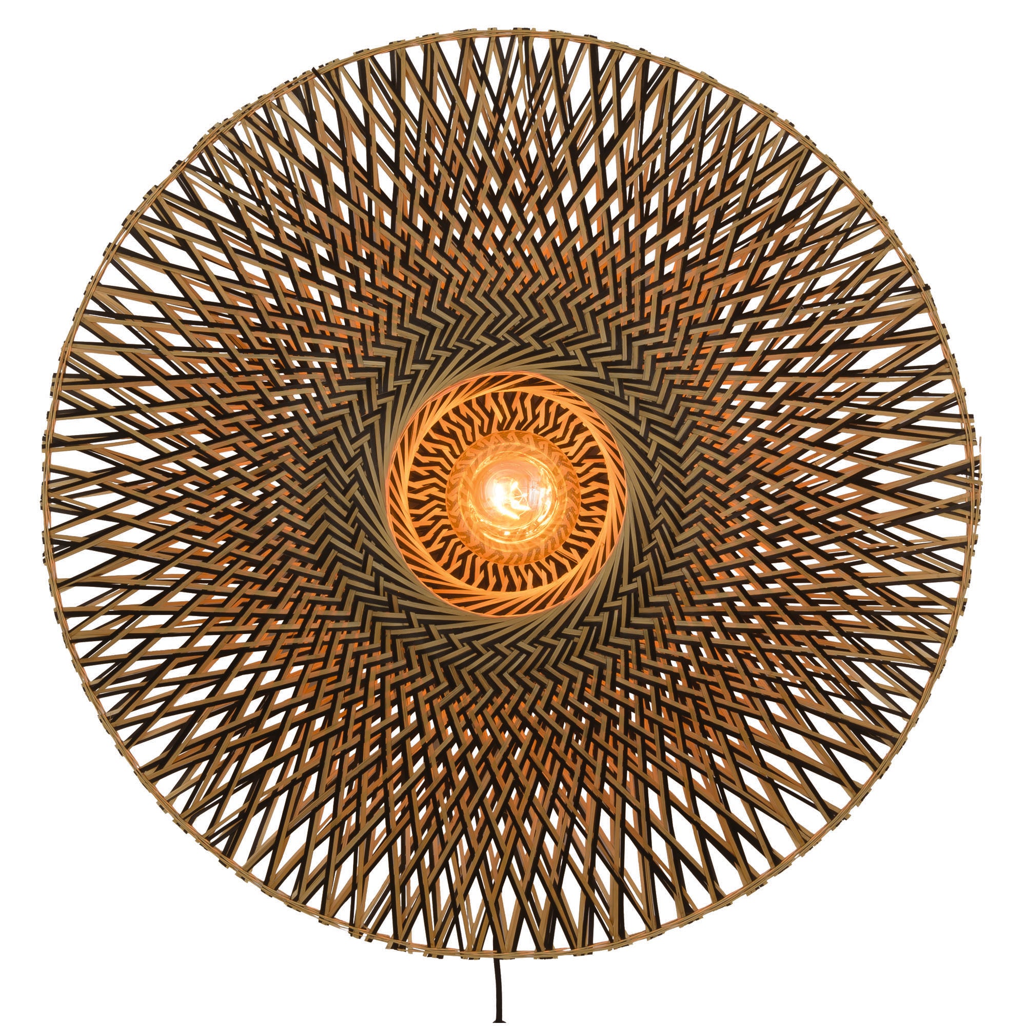 GOOD&MOJO wandlamp Bali - bruin - Ø87cm