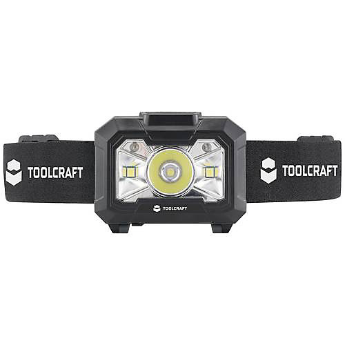 Lampe frontale TOOLCRAFT TO-9664731 rechargeable Li-ion 400 lm jusqu'à 30 h, étanche IP54