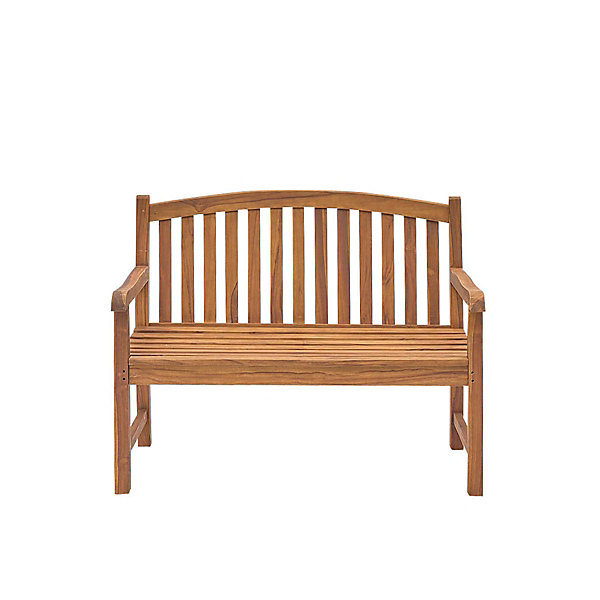 Banc de jardin en teck huilé 2 places