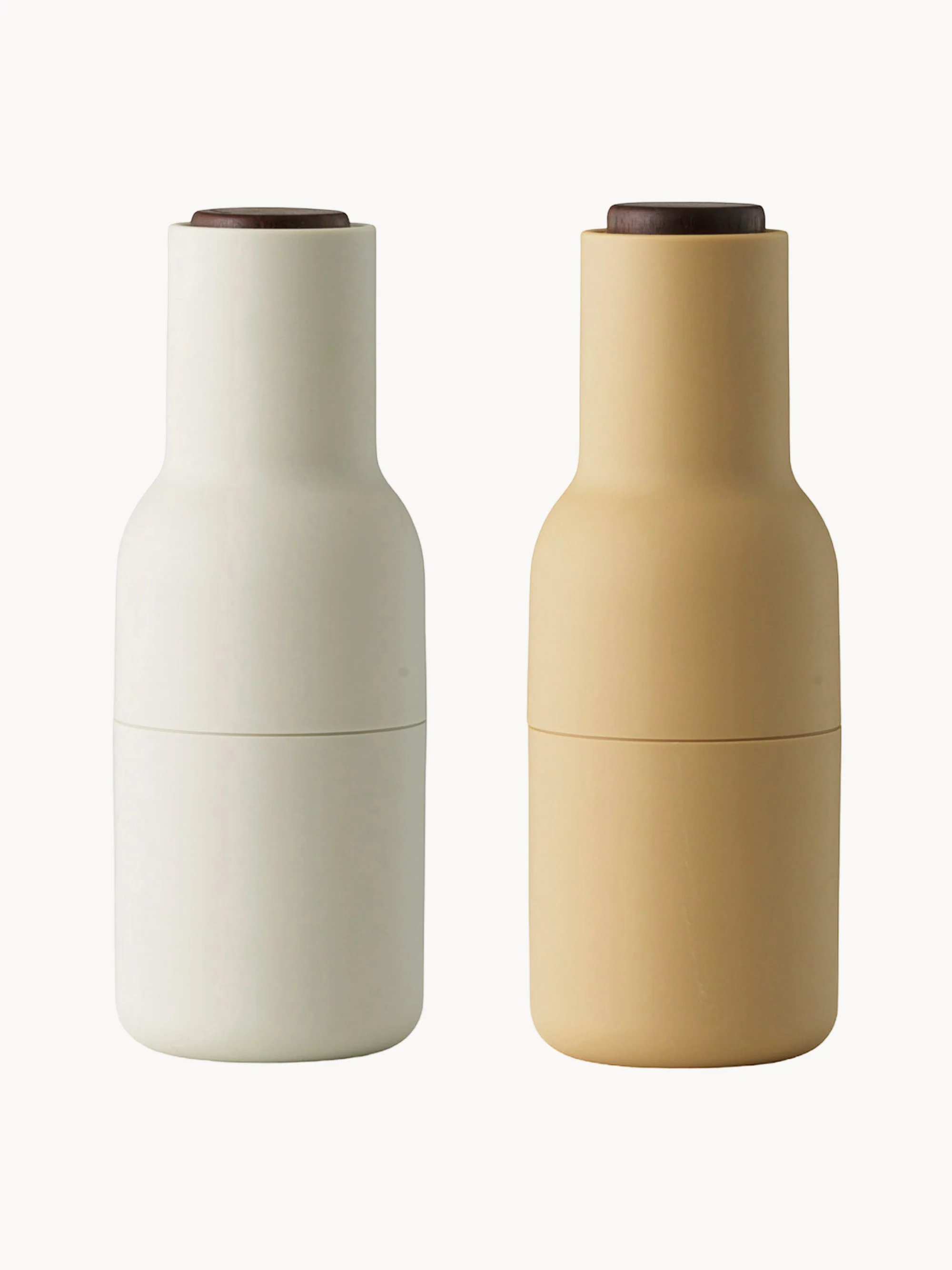 Salz- & Pfeffermühlen Bottle Grinder mit Walnussholz-Deckeln, 2er-Set