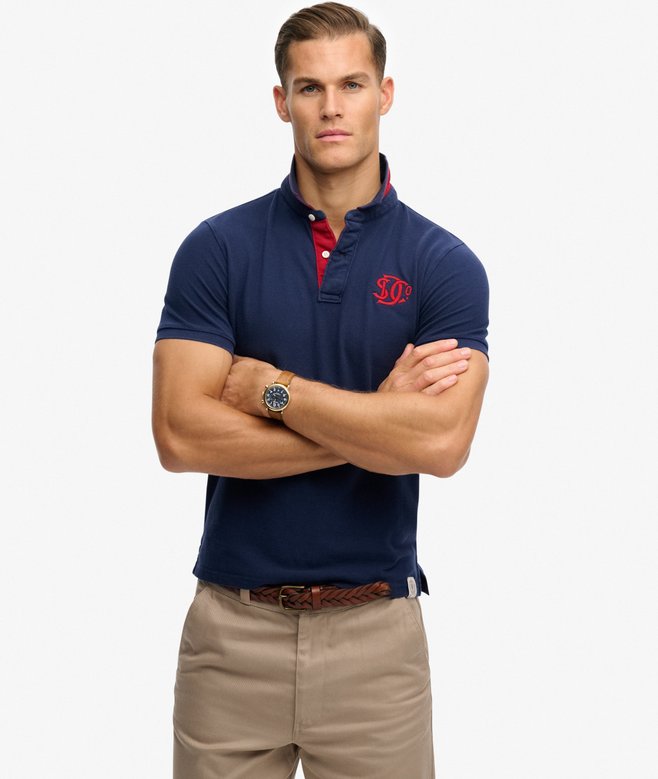 Pique Monogram Polo Shirt