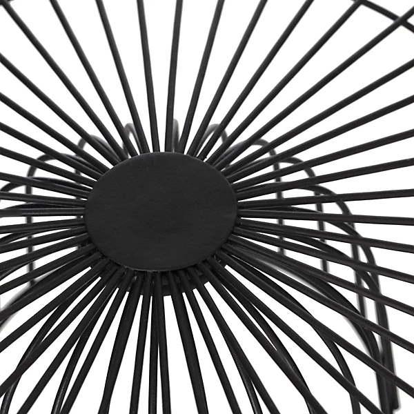 Corbeille en métal sur pied 28 cm Noir - 5Five