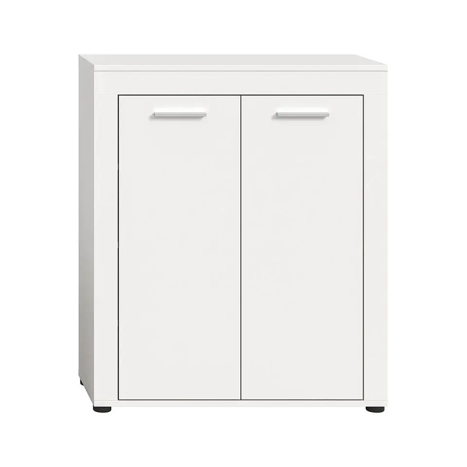 Hioshop Jam schoenenkast 2 deuren wit
