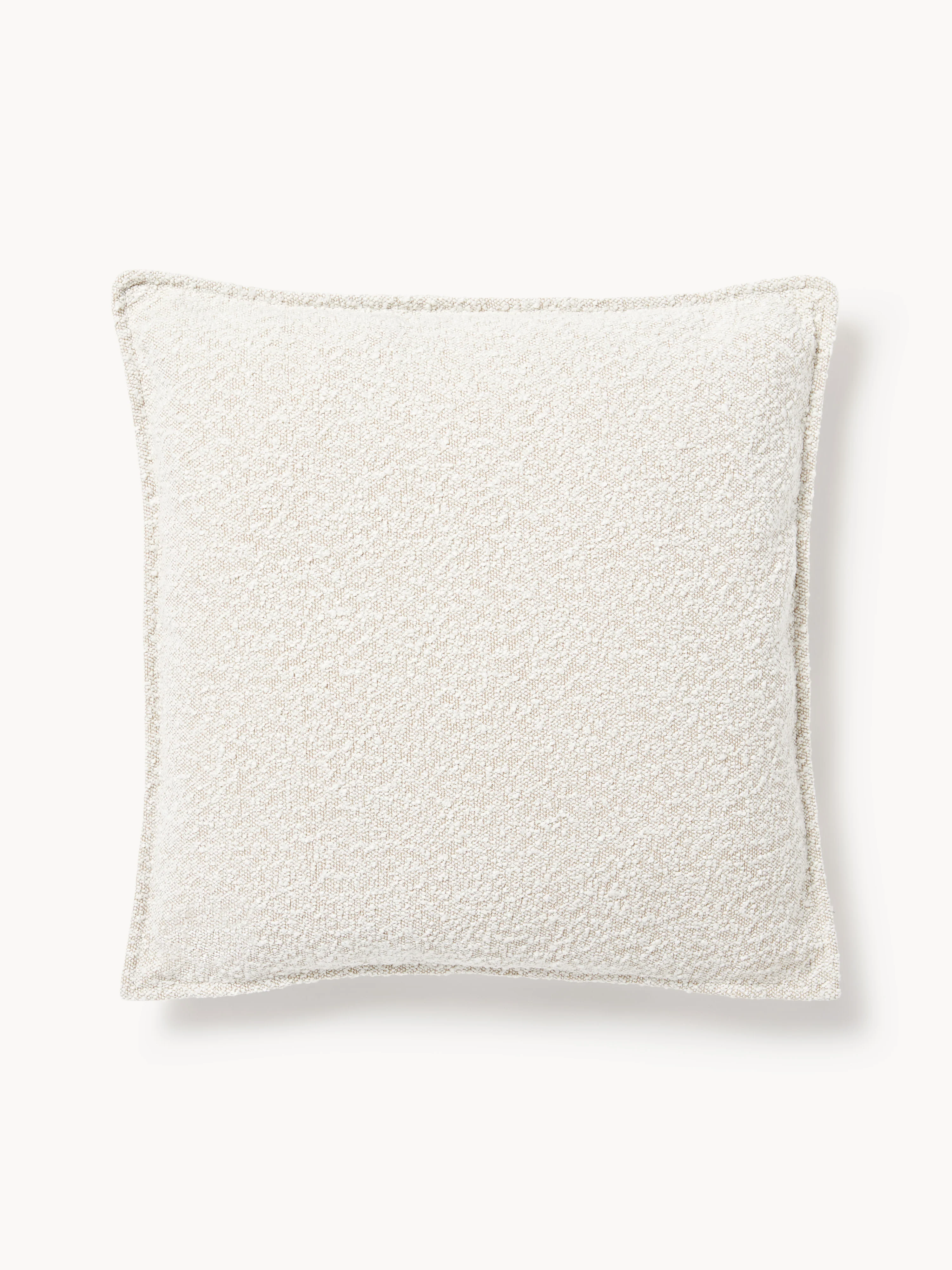 Großes Bouclé-Sofa-Kissen Lennon, 60 x 60 cm