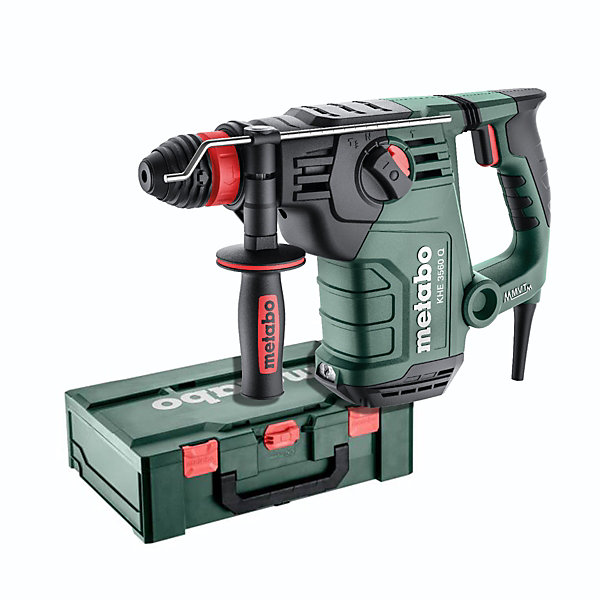 Marteau combiné SDS-plus KHE 3560 Q Metabo 1050 W avec metaBOX 600811500